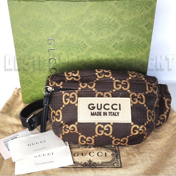 Gucci Brown Crossbody Bag with Gold Accents - Picture 3 of 9